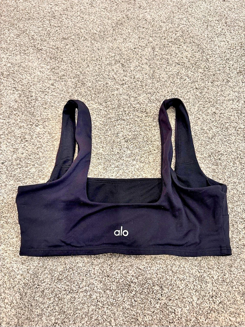alo Black Sports Bra Size Small